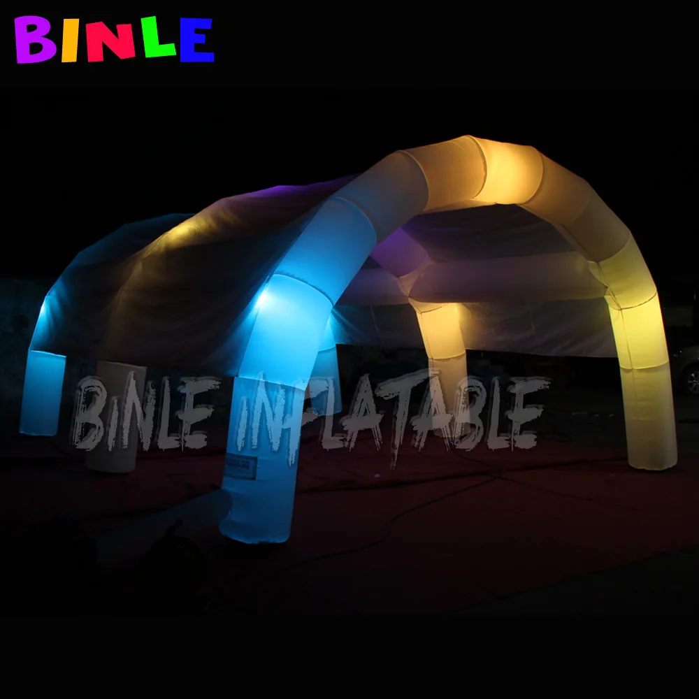 Beautiful Mobile Blow Up Inflatable Tent With Led Light Waterproof Dome Arch Tent Canopy For