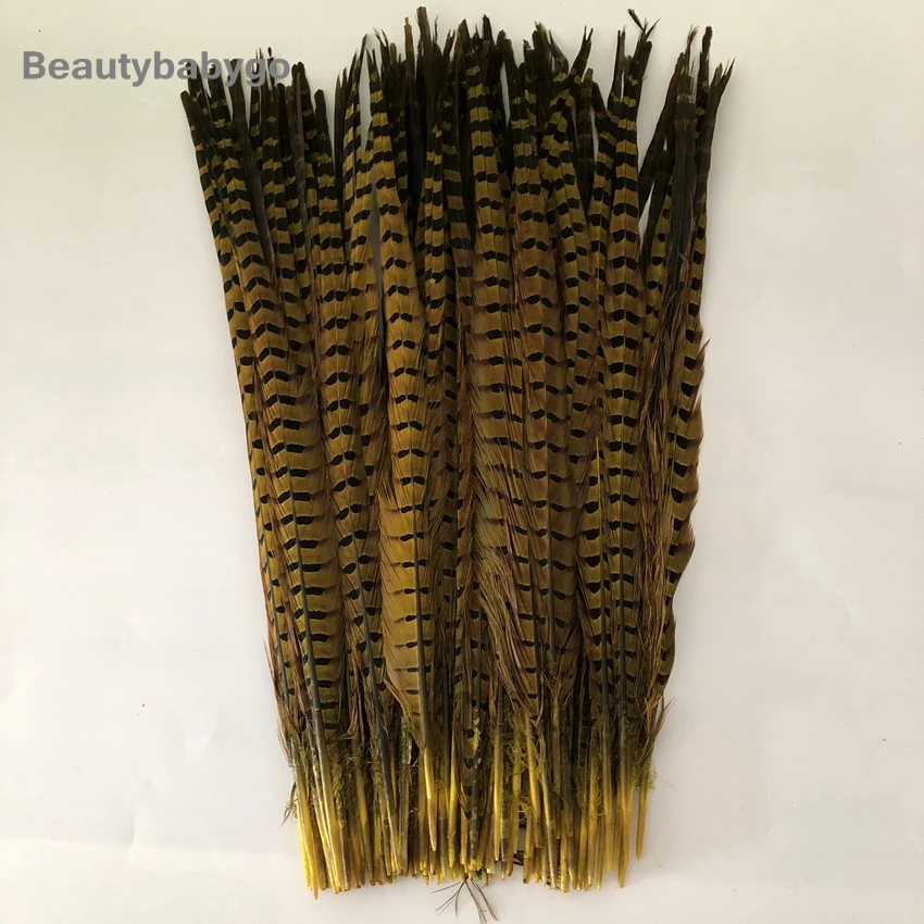 50-55cm 20-22inch Silver Paint Ringneck Pheasant Tails Feather Natural Chicken Feathers For Carnival Halloween Decorations Craft