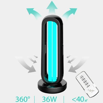 

uv sterilizer lamp uvc germicidal lamp 36W 220V/110V Timer+remote control Quartz Bulb ozone for home office uv light sterilizer