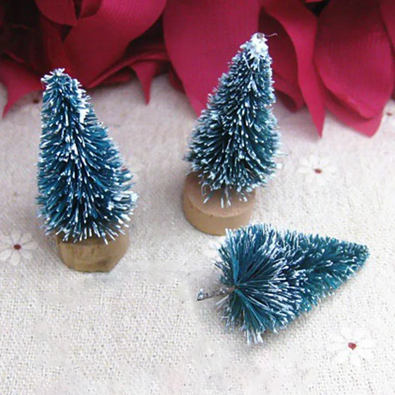 2 шт. DIY рождественская елка 6 цветов маленькая сосновая елка мини-ёлки, размещенные на рабочем столе, домашний декор, Рождественское украшение, подарки для детей