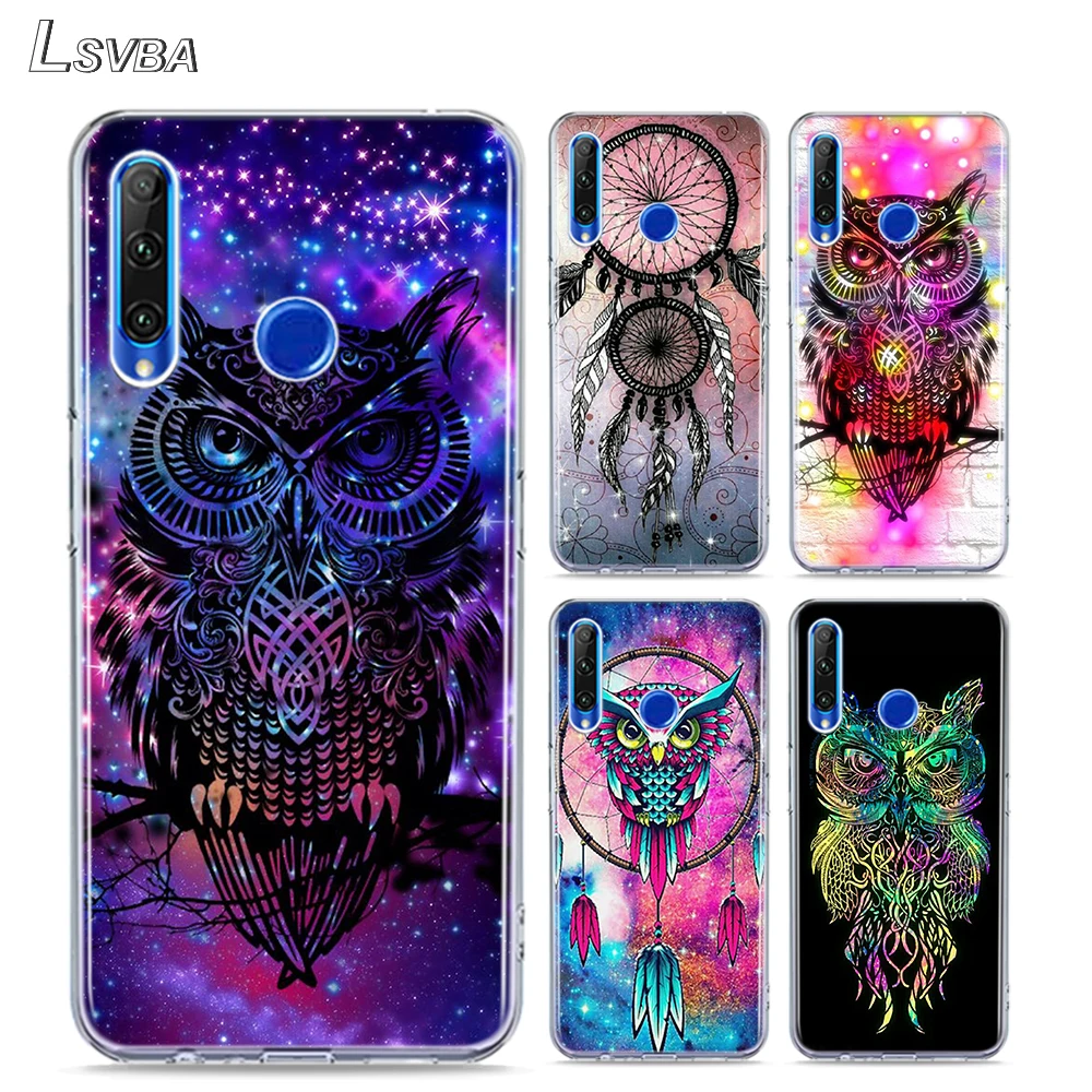 

Anti-Knock Silicone Cover Owl catcher for Huawei Honor 10i 9X 8X 20 10 9 Lite 8 8A 7A 7C Pro Lite Phone Case