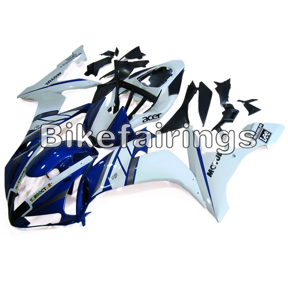 Бело-голубой обтекатель из АБС-пластика для мотоциклов Yamaha 2004 2005 2006 YZF1000 R1 04 05 06