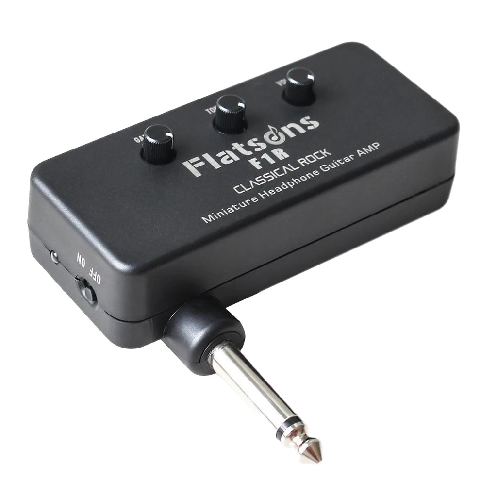 Pocket F1R Mini Headphone Guitar Amp 6.35mm Plug Plug-and-Play for Electric Guitar Ukulele