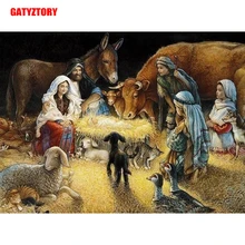 GATYZTORY, 3D алмазная живопись, полная квадратная дрель, сделай сам, домашний декор, ремесло, стразы, мозаичная картина, фото на заказ, история костров, вечерние