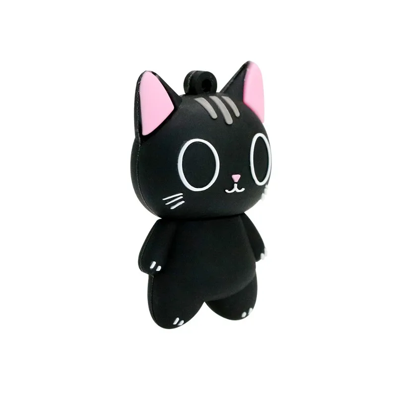 USB Flash Drive Animal Black White Cat Pen Drive Cartoon Pendrive  Mouse 8GB 16GB 32GB 64GB 128G USB 2.0 Flash Memory Stick Gift memory drive