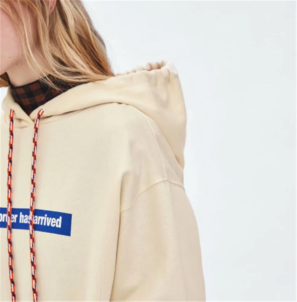 ZA Hoody Новая модная Осенняя шляпа с капюшоном богемные женские одноцветные фантазийные худи с поясом Дикие повседневные худи