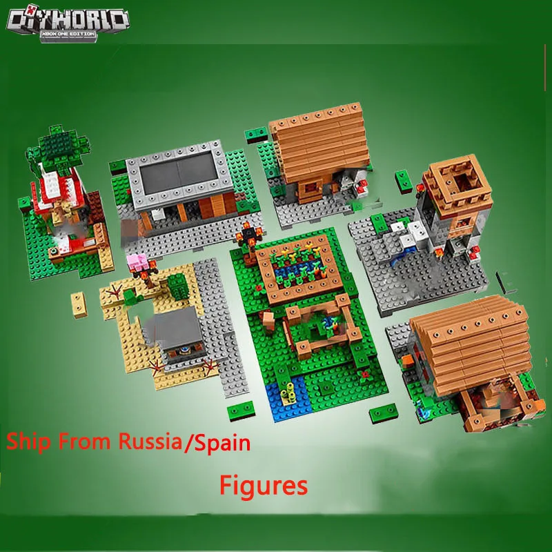 

Legoing Mini World Village Creator Bricks My World Action Figures Model Toys For Children Building Blocks Legoeds Christmas Gift