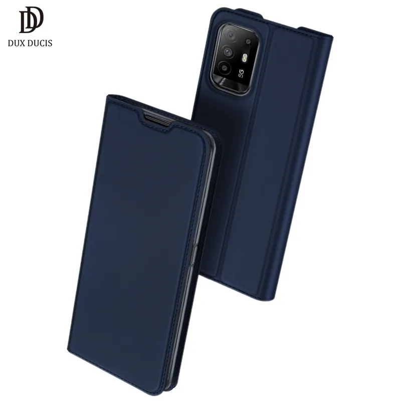 Чехол-книжка для Oppo F19 Pro + 5G кожаный с отделением карт | Мобильные телефоны и
