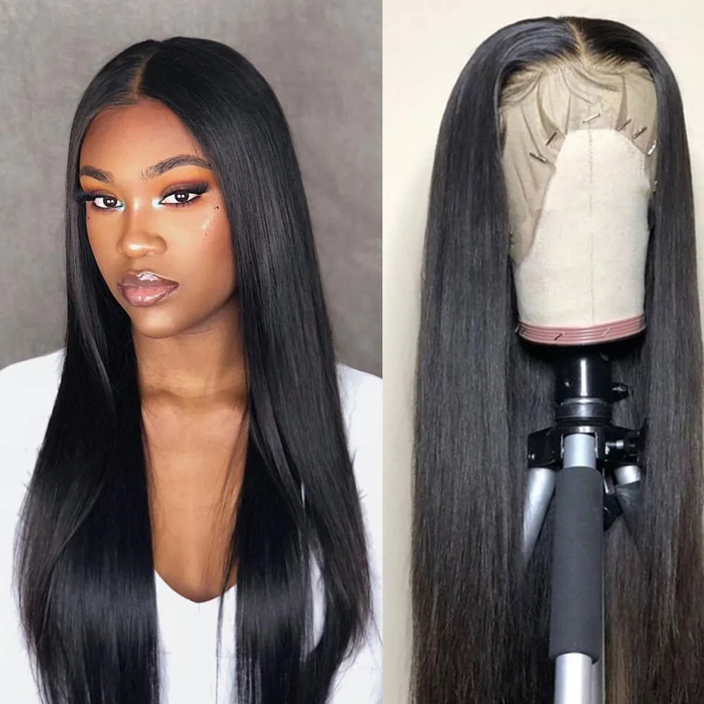 TTHAIR прямые Синтетические волосы на кружеве парик волосы Remy бразильские 13x4 Синтетические волосы на кружеве парик 150 плотность предварительно вырезанные бесклеевой Синтетические волосы на кружеве парики из натуральных волос