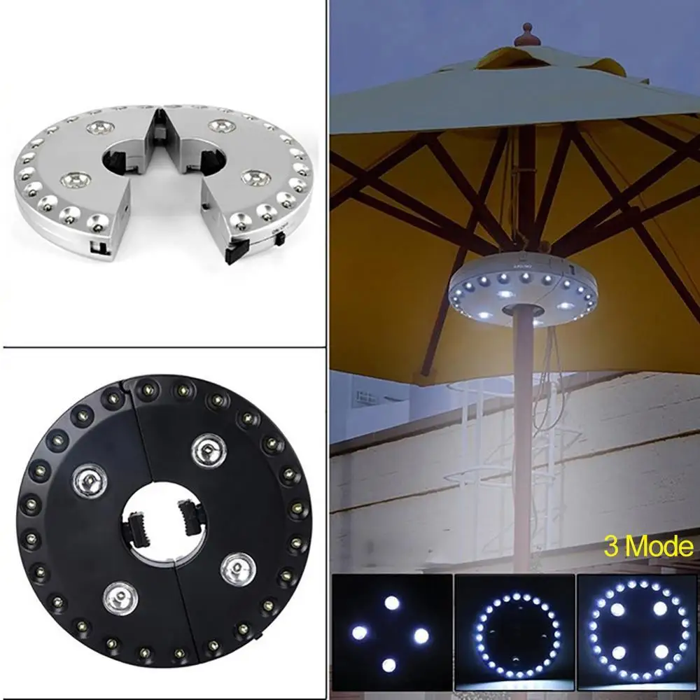 Открытый беспроводной патио зонтик Полюс светильник Ночной сад портативный