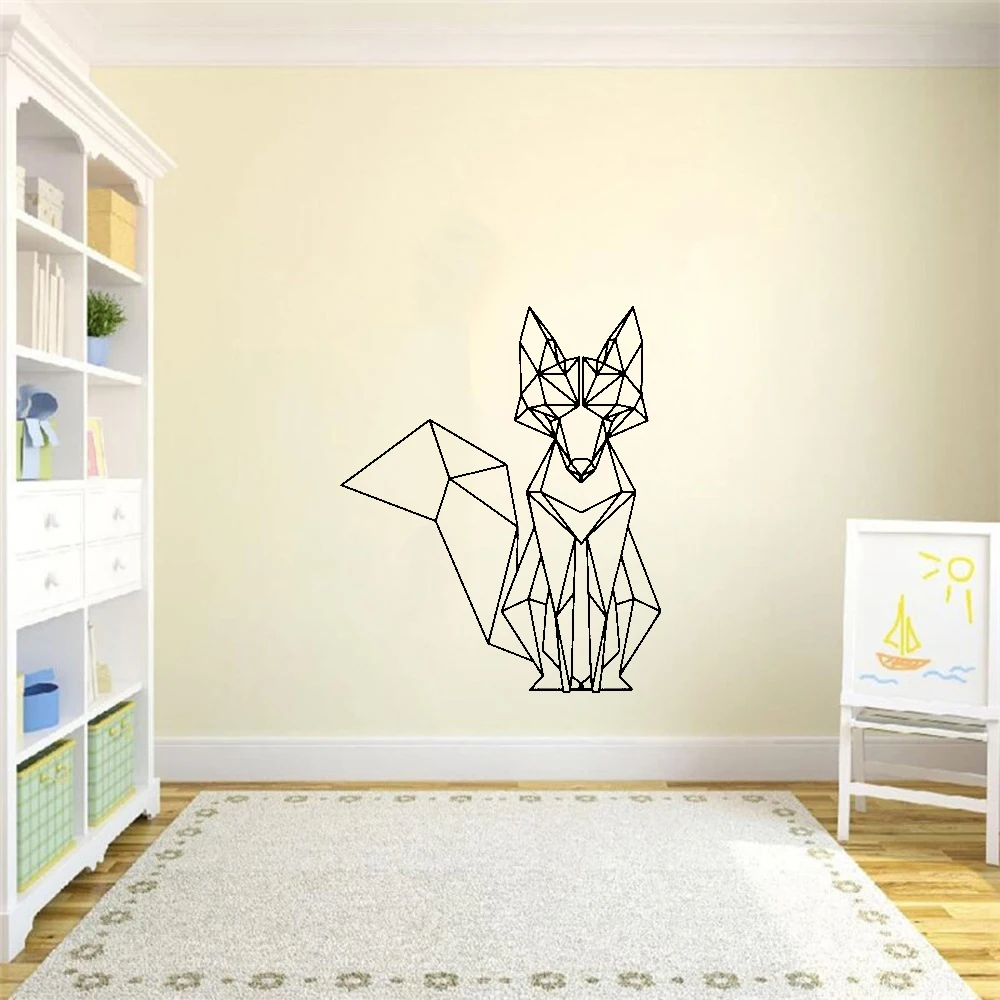 

Style Large Geometry Animals Wall Sticker For House Decoration Living Room Bedroom Decor Art Decals Mural Wall Stickers