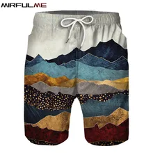 Summer Man's Beach Shorts Swim Pants Desert 3D Print Pocket Trunks Men Loose Holiday Surfing Shorts Male Gym Surf Board Swimwear