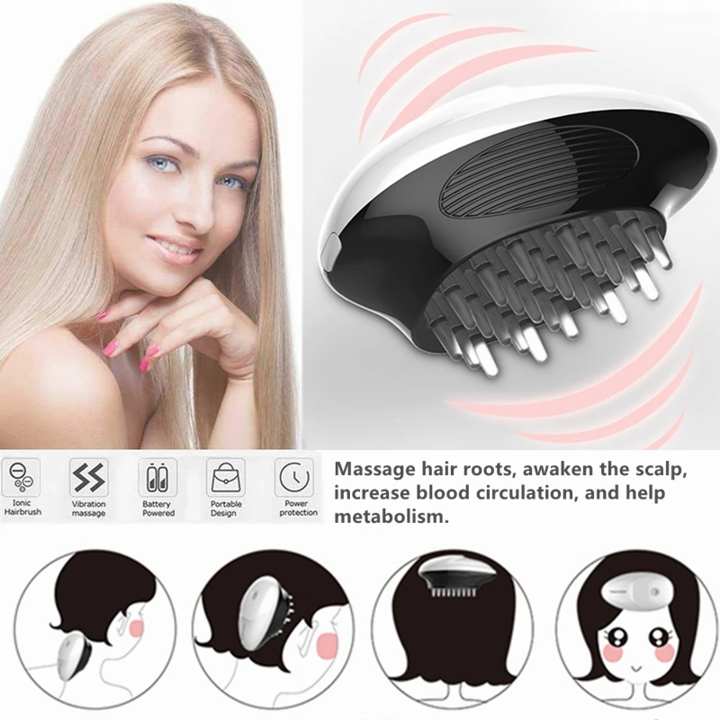 Electric Scalp Massager Portable Handheld Head Massager Scratcher for