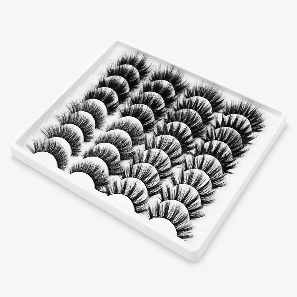 ISEEN 16 пар ресниц 3D норковые накладные ресницы естественные длинные объемные