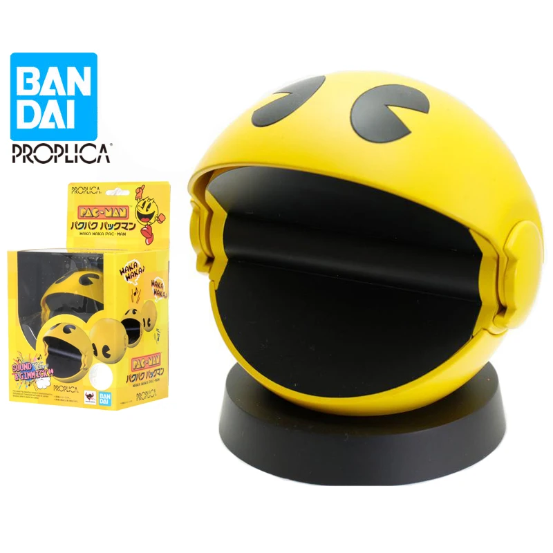 8cm BANDAI PROPLICA Pacman 40th Anniversary Edition Sound Effect Toys Pvc Action Figure Collectible Model Toy | Игрушки и хобби