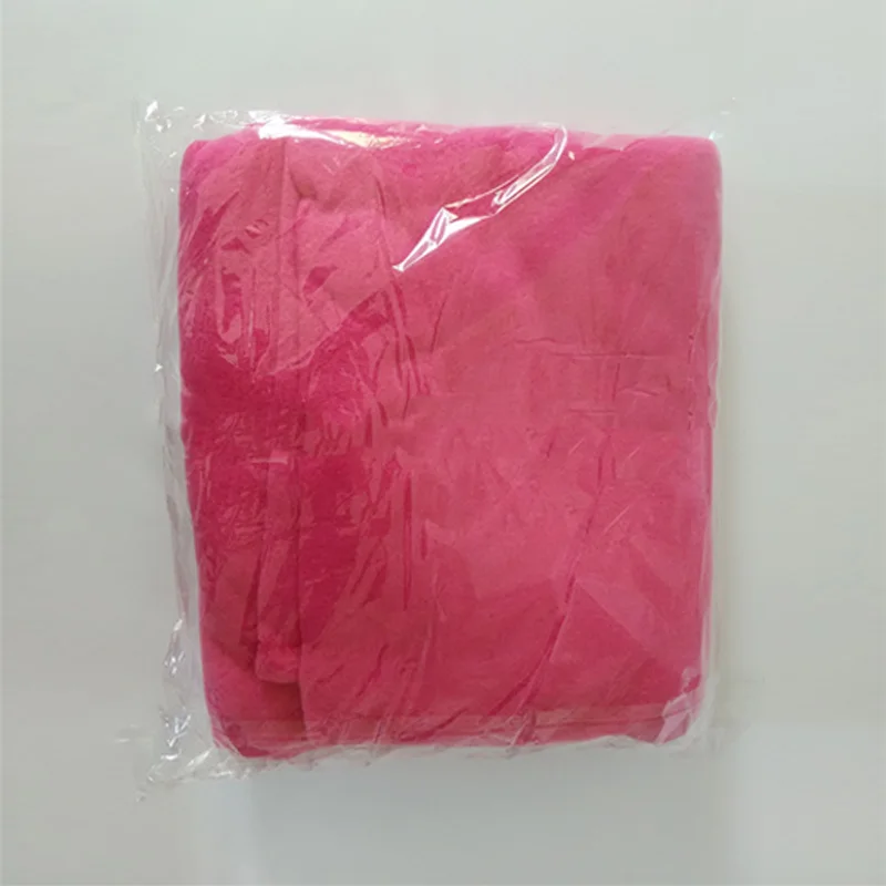 ED00349PK Зимнее плотное удобное одеяло, толстовка, однотонное теплое одеяло с капюшоном для взрослых и детей, флисовое утяжеленное одеяло для путешествий - Цвет: ED00349PK