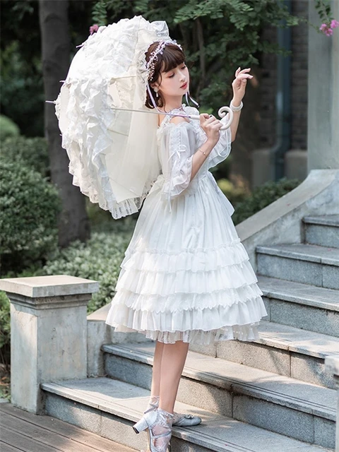 超目玉アイテム 苺 ロリータ 海外 白 ホワイト 白ロリ ロリータ JSK 