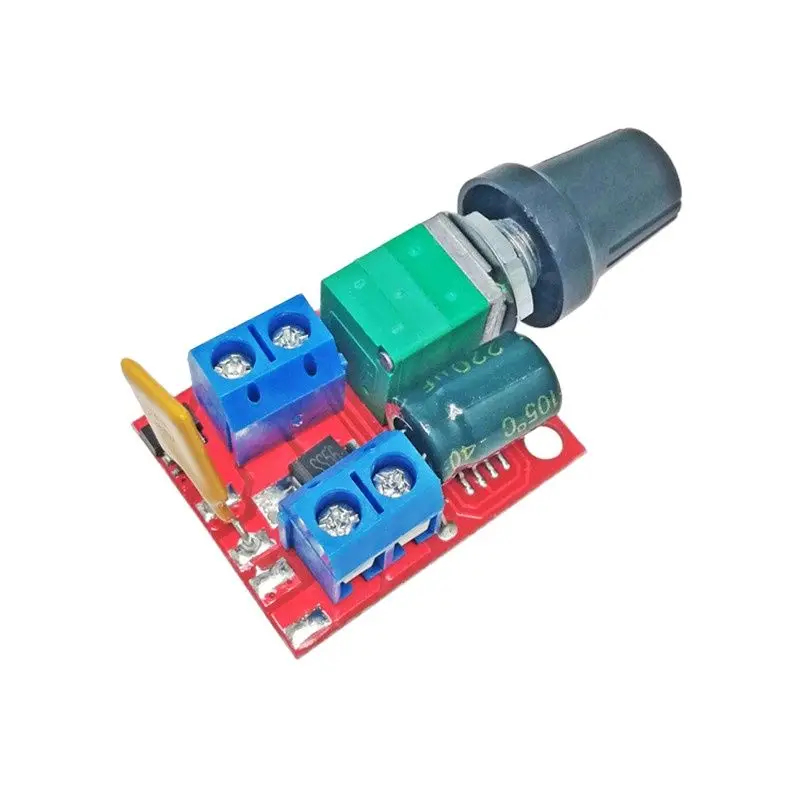 

Mini DC motor PWM speed controller 3V6 12 24 35V speed control switch Super small LED dimmer 5A