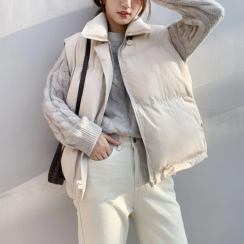 Толстые женские парки 2019 зима осень Мягкий жилет куртки без рукавов Теплое