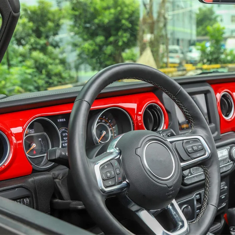 Автомобильный Центр консолей Декоративные наклейки для Jeep Wrangler JL консоль крышка приборной панели отделка автомобильный аксессуар наклейка