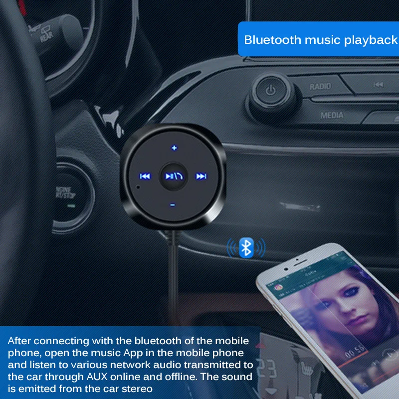 AUX аудио музыкальный приемник 3 5 мм адаптер Hands-free прикуриватель USB зарядное