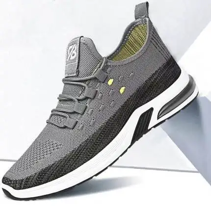 

New style flying weaving shoes in summer 2020 men's running shoes in spring and summe