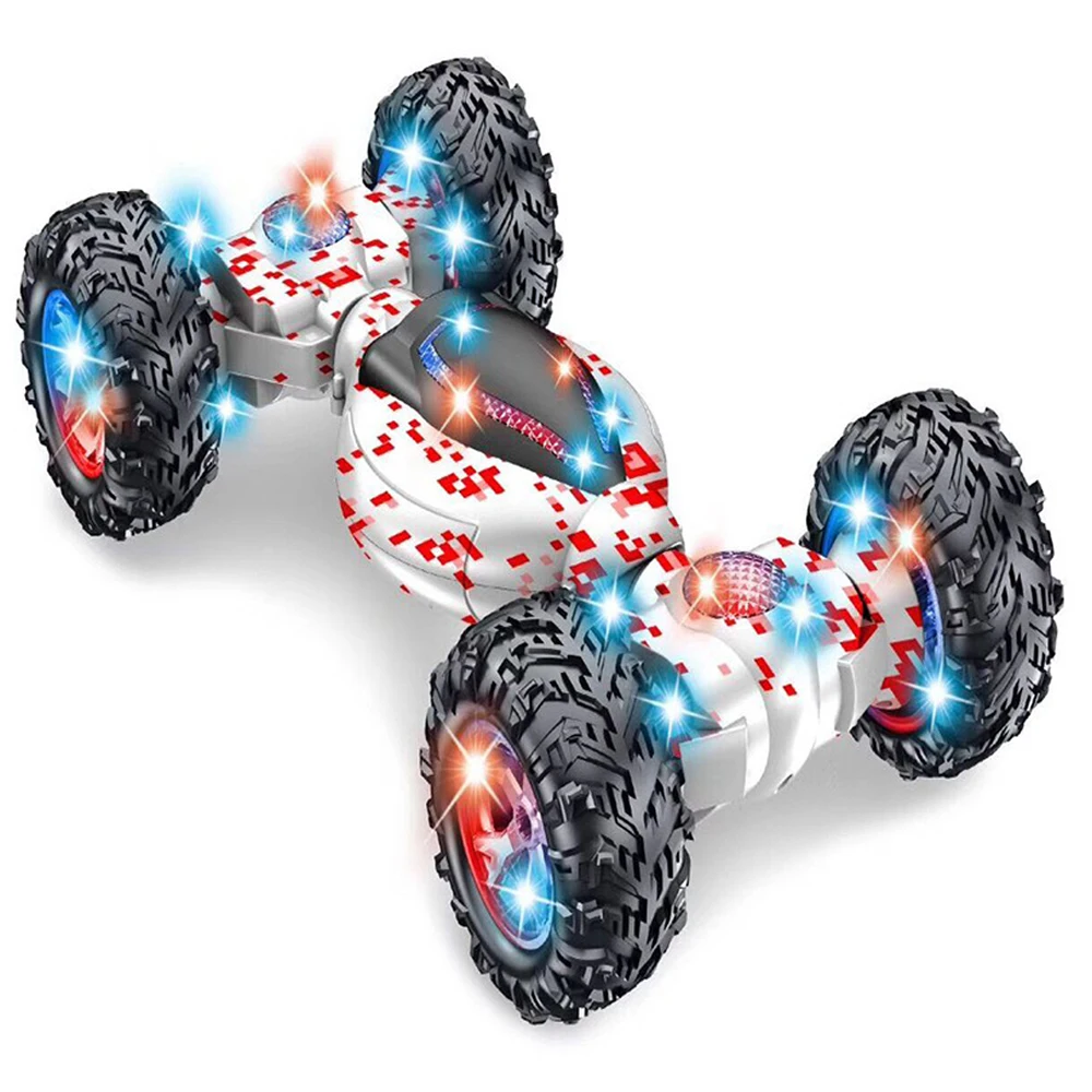

RC Car Toys Gesture Remote Induction Blue and White Porcelain Stunt Car High Speed Deformation Twisting Car For Kids Toys Gift