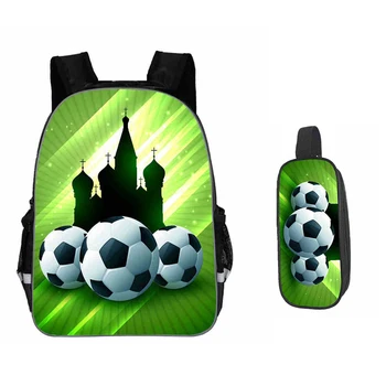 

2020 New Football Pattern School Bags for Boys Orthopedic Backpack In Primary Student Child Book Bag Mochila Escolar