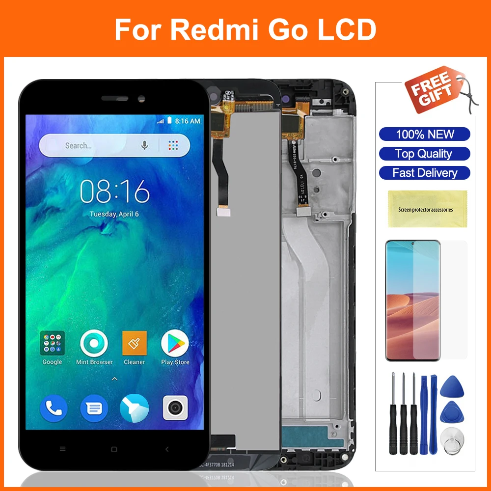 ЖК дисплей 5 0 дюйма для Xiaomi Redmi Go сенсорный экран дигитайзер сборная Замена GO