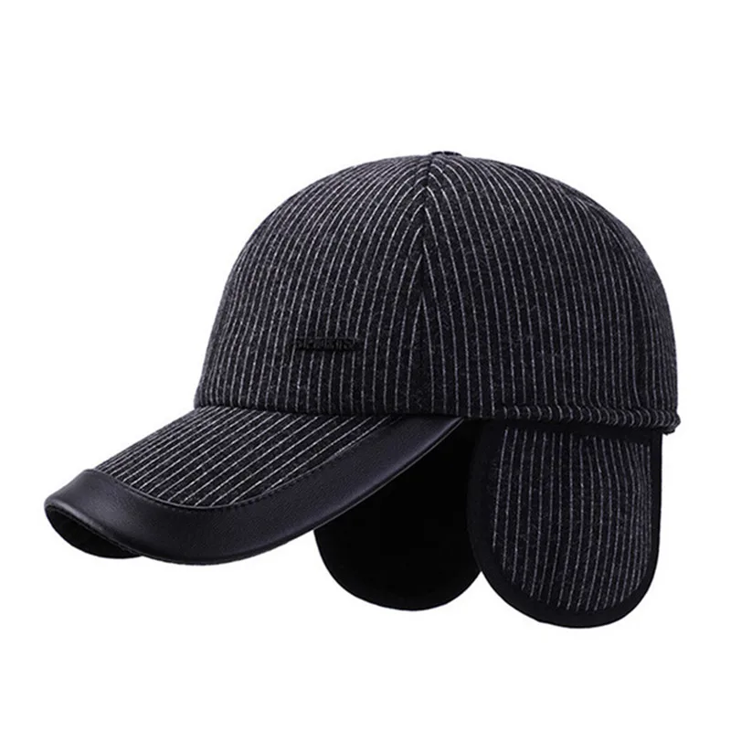 SILOQIN мужская бейсбольная Кепка Snapback зимние теплые наушники для отдыха бейсболка s регулируемый размер брендовая Кепка с язычком Gorro