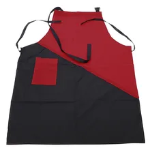 Профессиональный салонный фартук Красный Парикмахерская ткань для чистки накидка для парикмахеров парикмахера# YJ2