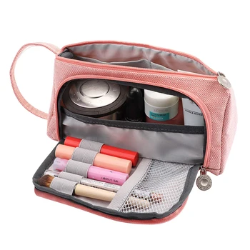 

Fashion Pencil Cases Cute Stationery Storage Washing Cosmetic Pouch Travel Organizer Bag Professional Makeup Brush Case