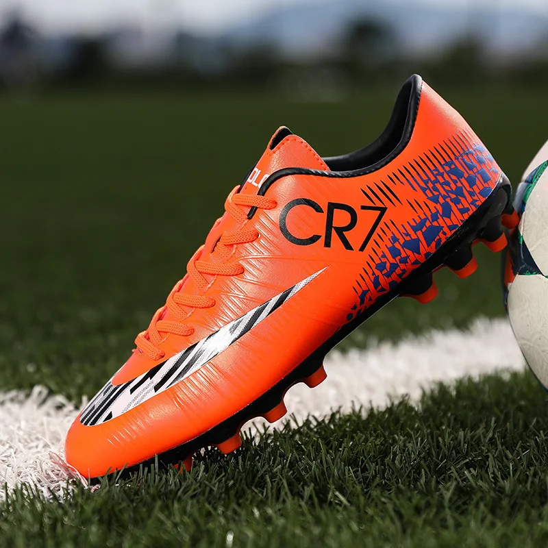 Футбольные бутсы для мужчин CR7 кроссовки открытый газон спортивный для футбола обувь Профессиональные бутсы Обучение Футбол кроссовки Дети
