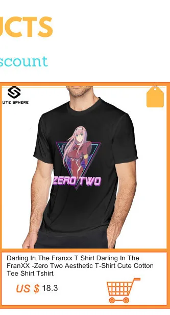 Darling в Franxx футболка Darling в FranXX-ноль два эстетическое футболка Милая хлопковая футболка футболки