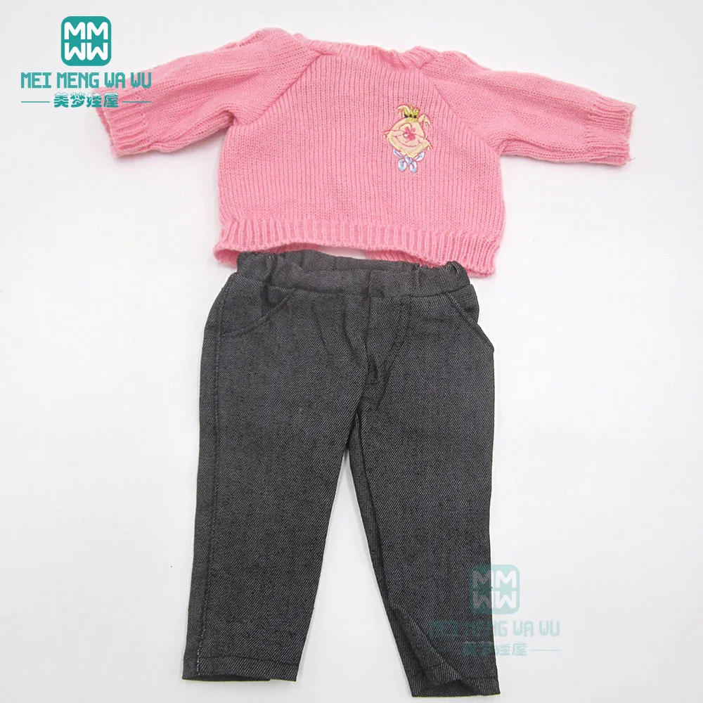 Одежда для куклы подходит 43 см аксессуары для новорожденных куклы модные пижамы, куртки костюмы, обувь - Цвет: M---027