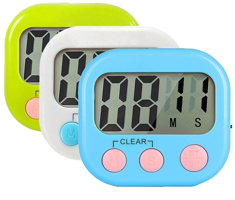 Large LCD Digital Kitchen Egg Cooking Timer Count Down Clock Alarm Stopwatch(blue