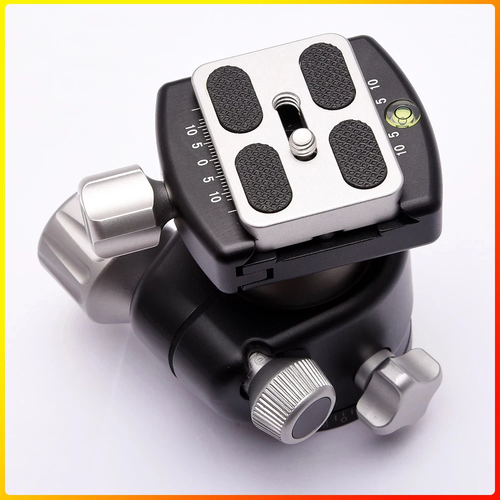 Low Profile Tripod Ball Head 40mm Metal Panoramic Cnc Tripod Heads