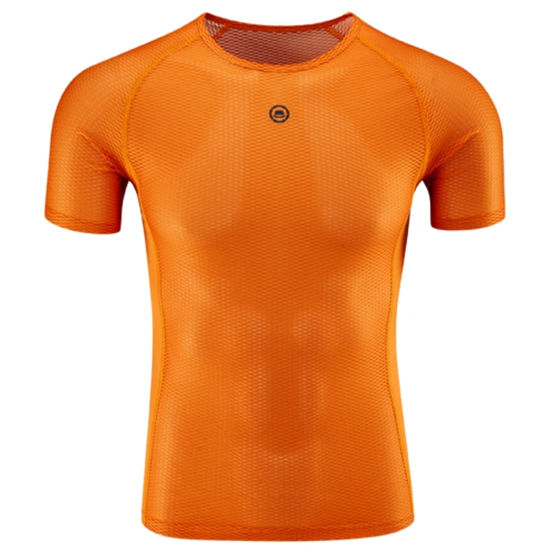 Профессиональная Легкая сетчатая ткань для велоспорта, базовый слой, мужское Спортивное нижнее белье, быстросохнущая рубашка для горного велосипеда с коротким рукавом, одежда для велоспорта - Цвет: pic color