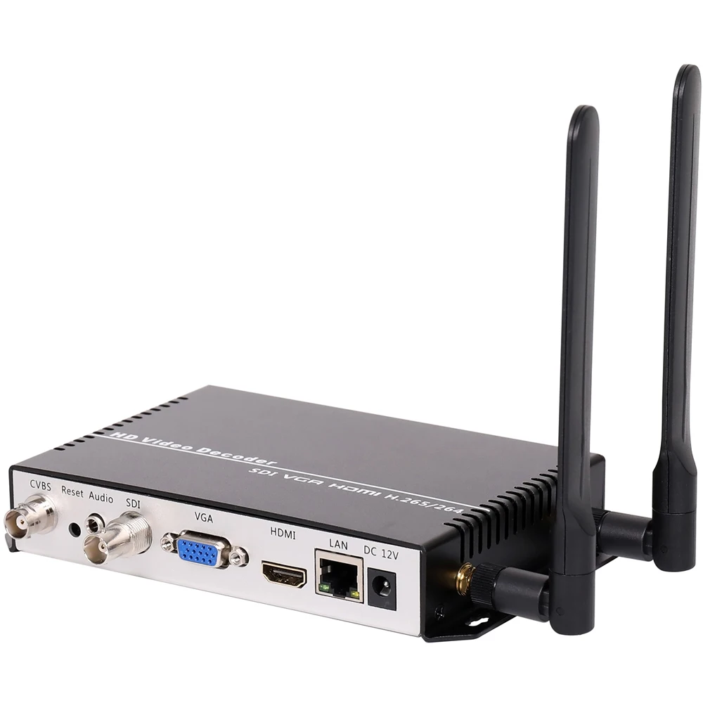 Декодер потокового видео H.265 H.264 IP SDI HDMI VGA CVBS декодер для камеры декодирования HTTPS