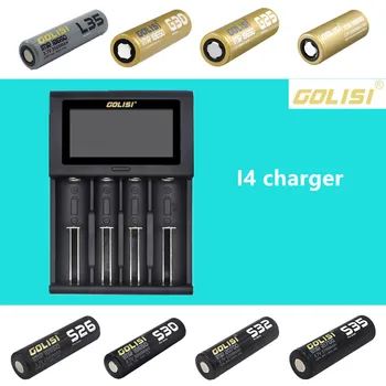 

Golisi I4 charger 2A fast charge Intelligent LCD Charger quickly Charging For 18650 21700 26650 Li-ion Ni-MH Ni-CD AAA Battery
