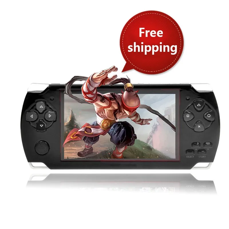 FREE Built-in 5000 games, 8GB 4.3 Inch PMP Handheld Game Player MP3 MP4 MP5 Player Video FM Camera Portable Game Console kids