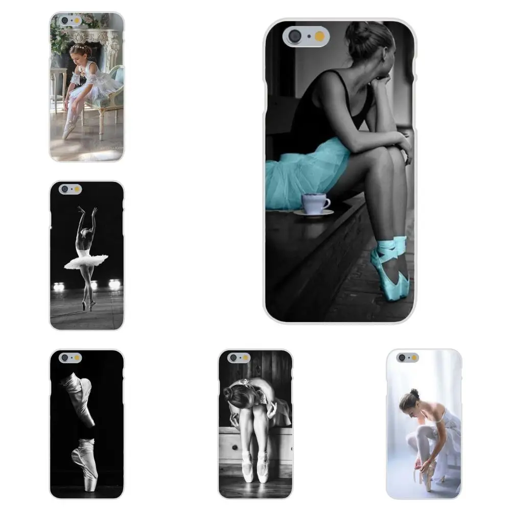 

For Xiaomi Redmi Note 2 3 3S 4 4A 4X 5 5A 6 6A Pro Plus Soft Mobile Cases Covers Pattern Pink Ballerina Ballet Pointe Shoes