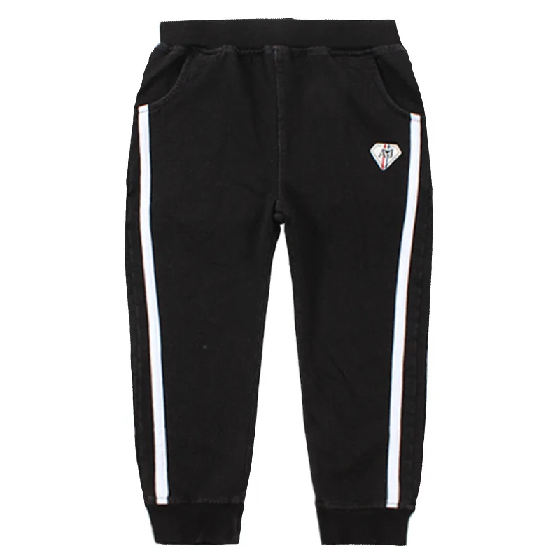 

2019 Autumn CHILDREN'S Trousers New Style Children Loose-Fit Western Style Sports Casual Childrenswear Knitted Boy Jeans