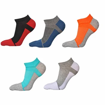 

Men's Five-Finger Socks Anti-slip Invisible Cotton Mesh Breathable Sports Toe Socks Short Ankle Socks