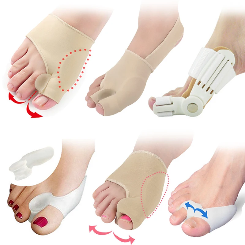 Valgus Bunion Corrector Pedicure Foot Tools Silicone Toe Separator Hallux Valgus Bunion Foot Straightener Orthopedic Device