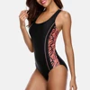 Anfilia Women One Piece Sports Swimsuit Sports Swimwear Padded Backless Beach Wear Bathing Suits Monokini Anthletit Bodysuit ► Photo 2/6