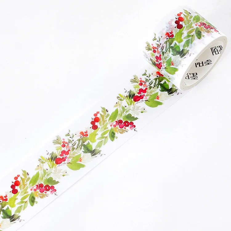 Christmas kiss 3.0cm Декоративный Рождественский скотч ozdobne милый kawaii Маскировочная Лента наклейки Скрапбукинг школьные канцелярские принадлежности 3 м fita adesiva decorativa креативный - Цвет: Christmas kiss 3.0cm