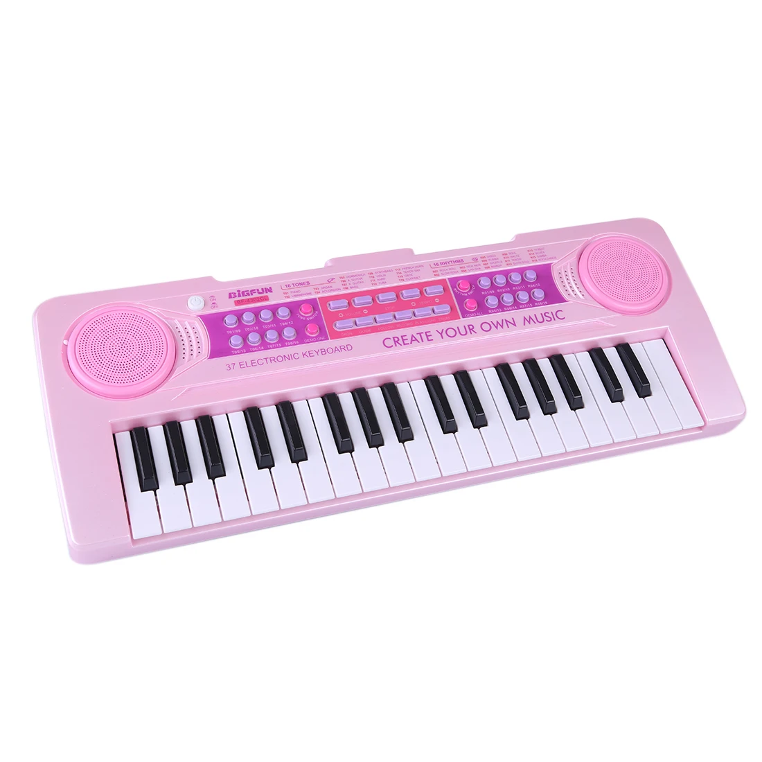 37 клавиш детская электронная клавиатура многофункциональные электронные игрушки с клавиатурой с микрофоном-розовый