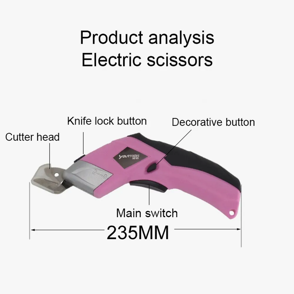 Электрическая вышивка ножницы швейная ткань кожа сукно резка USB Беспроводные заряжаемые Tijeras de Costur ручные ножницы