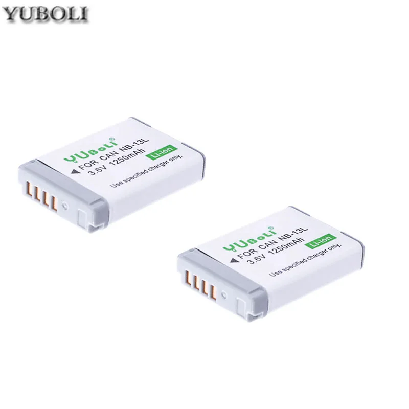 2battery Аккумулятор NB-13L NB13L NB 13L NB 13L 1250mAh Аккумулятор для камеры Canon G5X G7X G9X G7 X Mark II SX720 HS - Цвет: 2battery